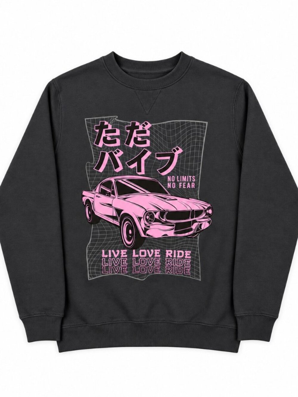 🌺Graphic Black Sweatshirt "Live Love Ride"🌺